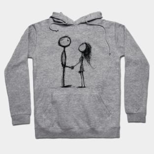 couple in love Hoodie